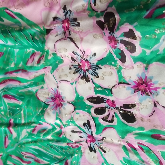 LILLY PULITZER Aaron Silk Top Blouse - Picture 3 of 11